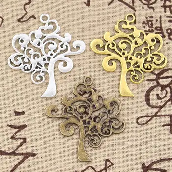 

8pcs Charms Peace Tree 42x37mm Antique charms,pendant fit,Vintage Tibetan Bronze Silver Color Gold,DIY For Bracelet Necklace