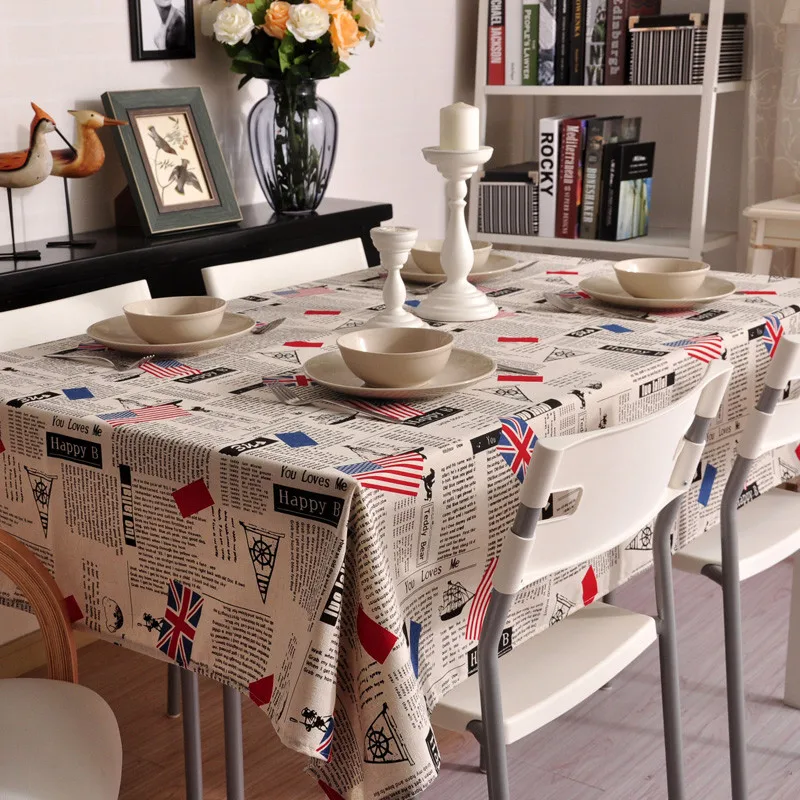 1Pcs Fashion Restoring ancient ways European style Cotton linen table