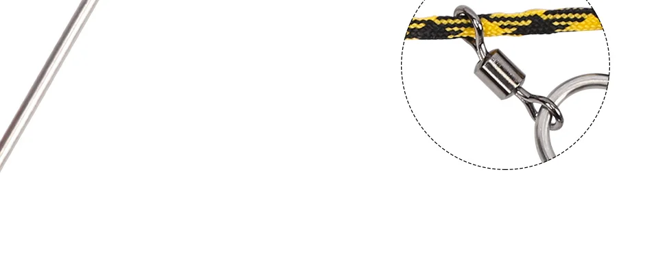 TSURINOYA 5 м 5,8 м рыболовный замок с пряжкой зонтичные канаты поплавок 6 защелок Стрингер рыболовный замок пружинная Пряжка рыболовные аксессуары