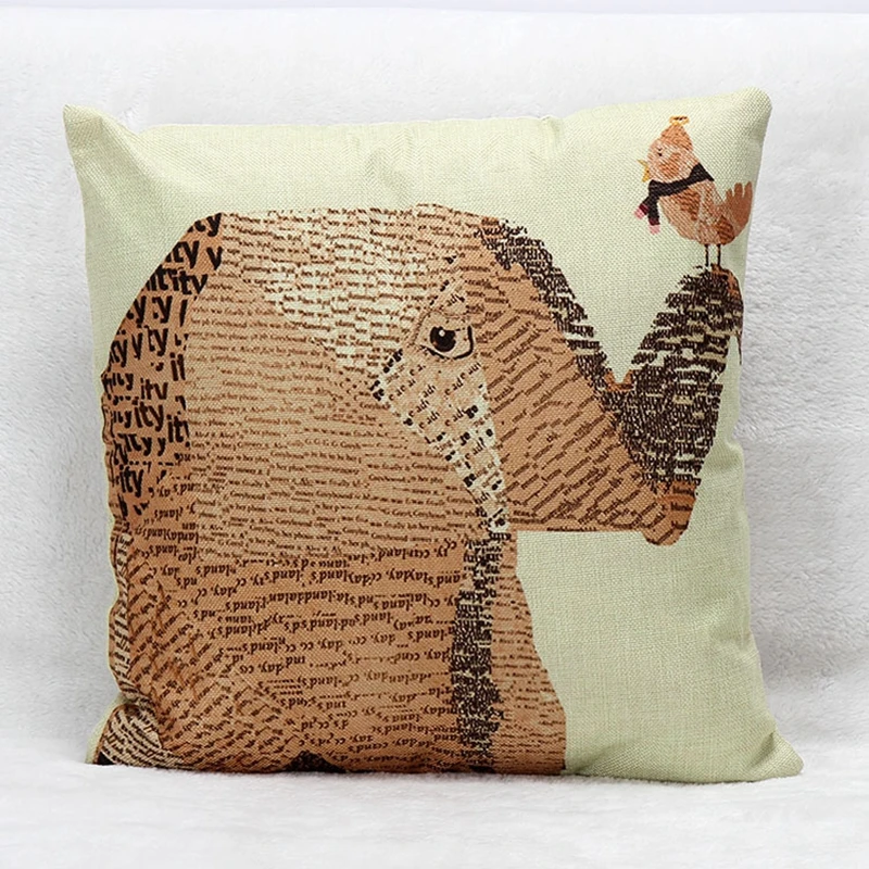 Origami animal Print Home Decorative Throw Pillow almofadas decorate