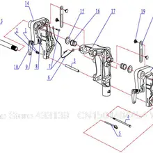 Зажим brancket componet для hidea HD15F 18F