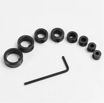 

8 pcs/set Metric Drill Bit Shaft Depth Stop Collars Woodworking Drill Limited Ring Collar 3mm-16mm