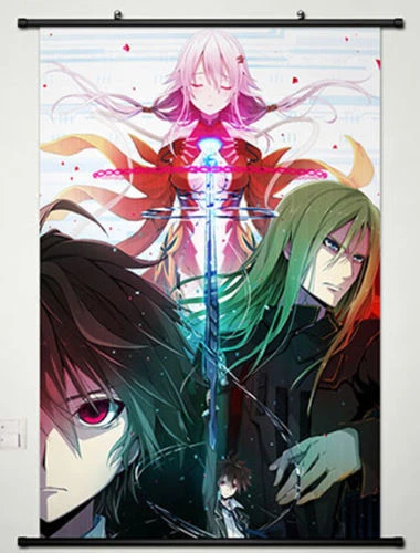 ウォールスクロールポスター ギルティクラウン楪いのり ガイ Tsutsugami Shu合馬027 Scroll Poster Wall Scrollouma Shu Aliexpress