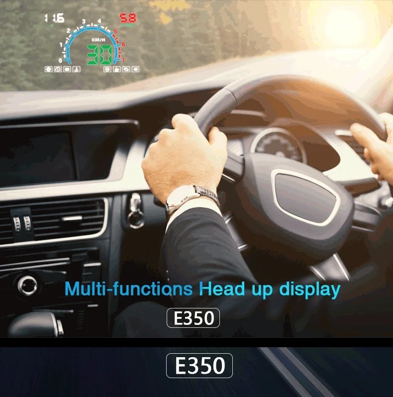 GEYIREN E350 OBD2 II HUD автомобиль Дисплей 5,8 дюймов Экран легко Plug And Play Overspeed сигнализации расход топлива Дисплей hud проектор