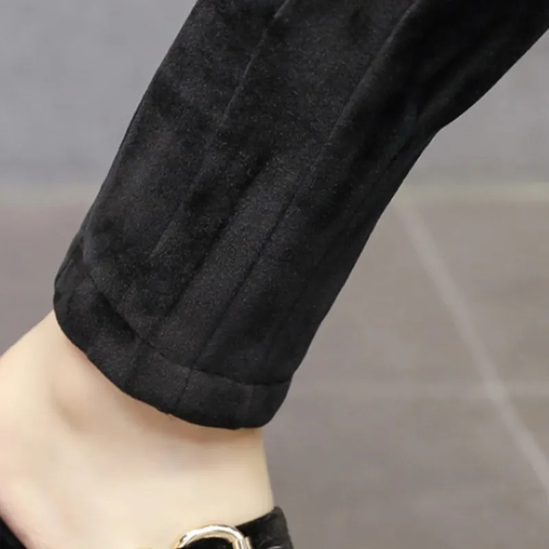 PLAMTEE Fashion Casual Warm Maternity Trousers Thick Adjustable Pregnancy Harem Pants 2017 Winter Clothes For Pregnant Women