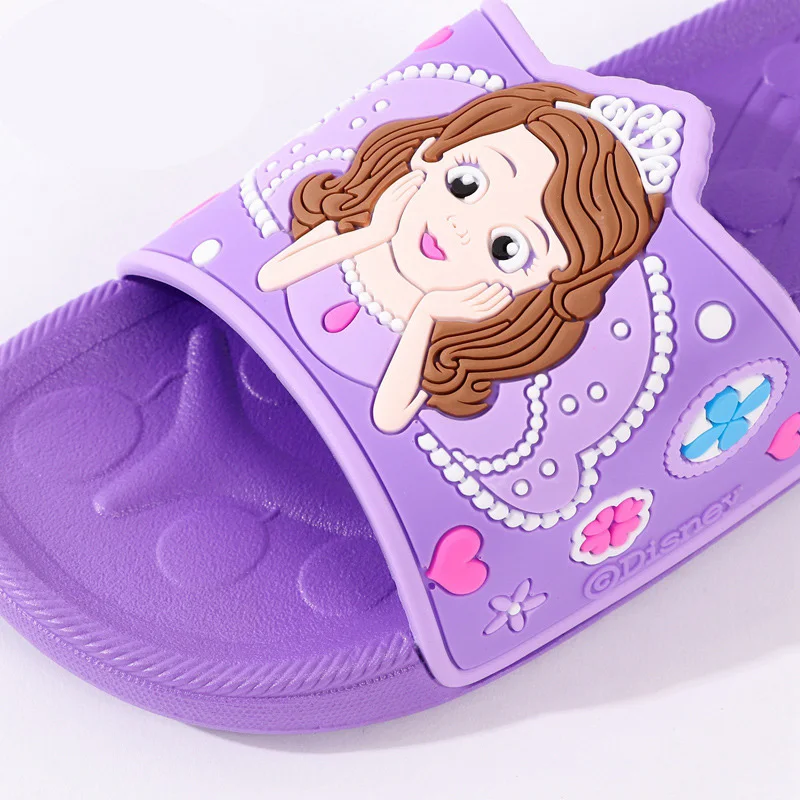 Детская обувь г. Новые детские тапочки Дисней летние домашние Нескользящие тапочки Минни Маус для мальчиков и девочек