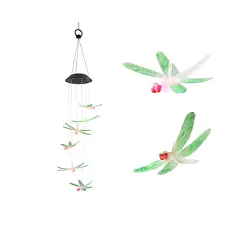 

AKDSteel 1.2V Solar Powered Wind Chime Shape LED Hanging Lawn Lamp for Garden