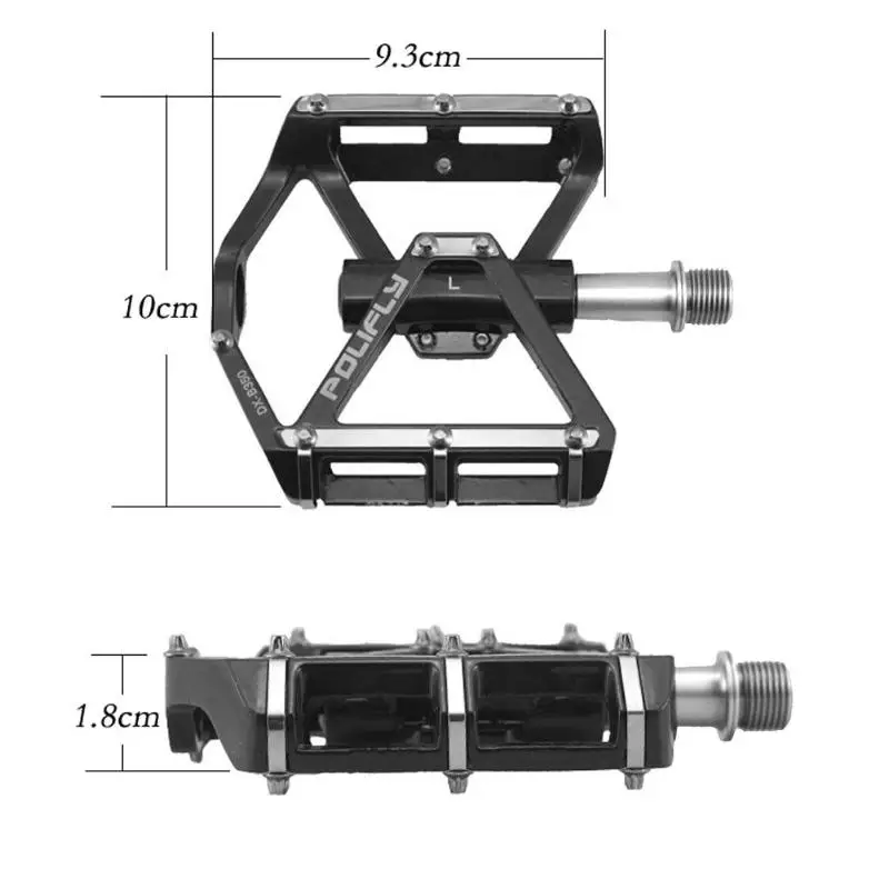 Велосипедные педали из алюминиевого сплава для горного велосипеда, для шоссейного велоспорта, герметичные черные педали с подшипником, BMX, ультралегкие велосипедные запчасти, педали, Новинка
