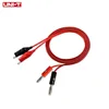 1m cocodrilo Clip AV de prueba, Banana macho lleva conector comprobador doble sonda Pince pinza de cocodrilo Electronique del multímetro de DC de potencia ► Foto 1/5