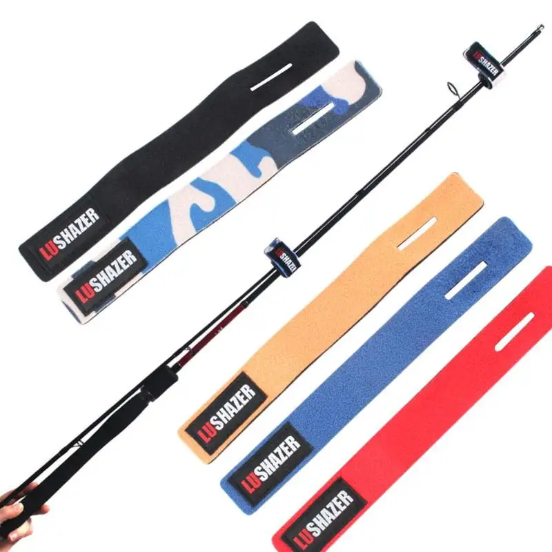 

1pc Fishing Rod Wrap Bundle Elastic Fishing Rod Fastening Strap Belts Rod Tie High Elastic OK Cloth 30x250x1mm/1.18x9.84x0.03