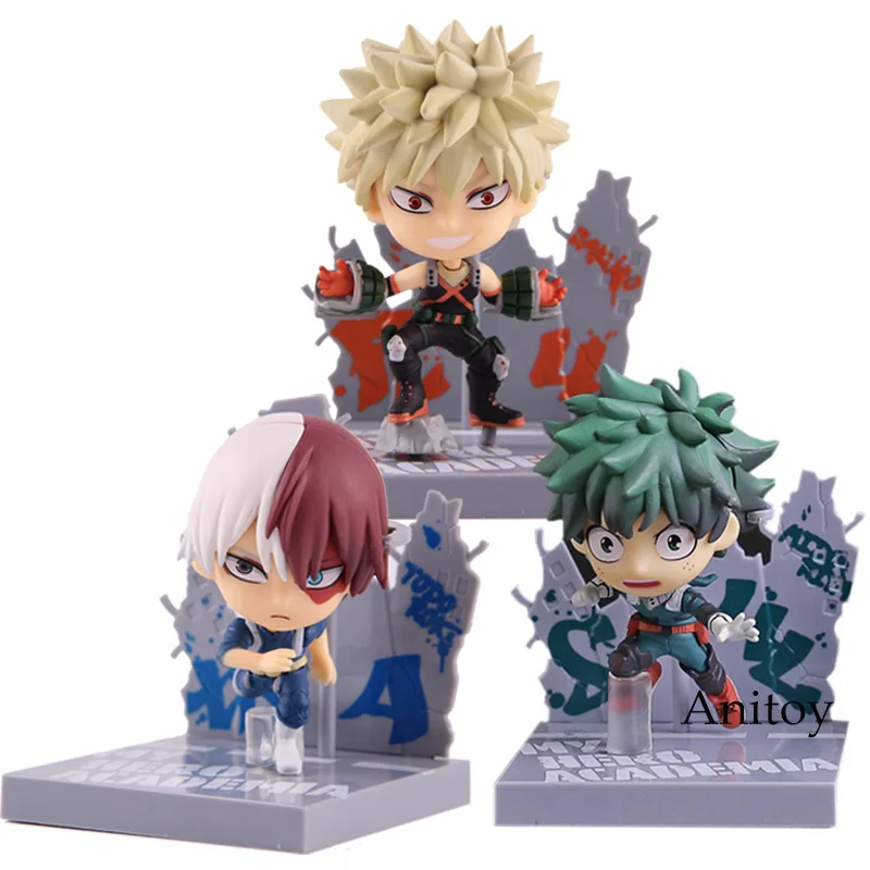

Kyun Chara My Hero Academia Figurine Bakugou Katsuki Todoroki Shoto Izuku Midoriya Figure Action PVC Collection Model Toys