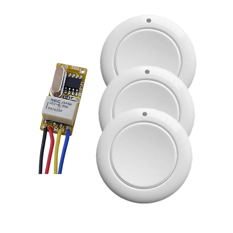 

RF 1CH mini Remote Control Switch DC3.7V 9V 12V 24V Universal Relay Transmitter 433mhz receiver Module home office