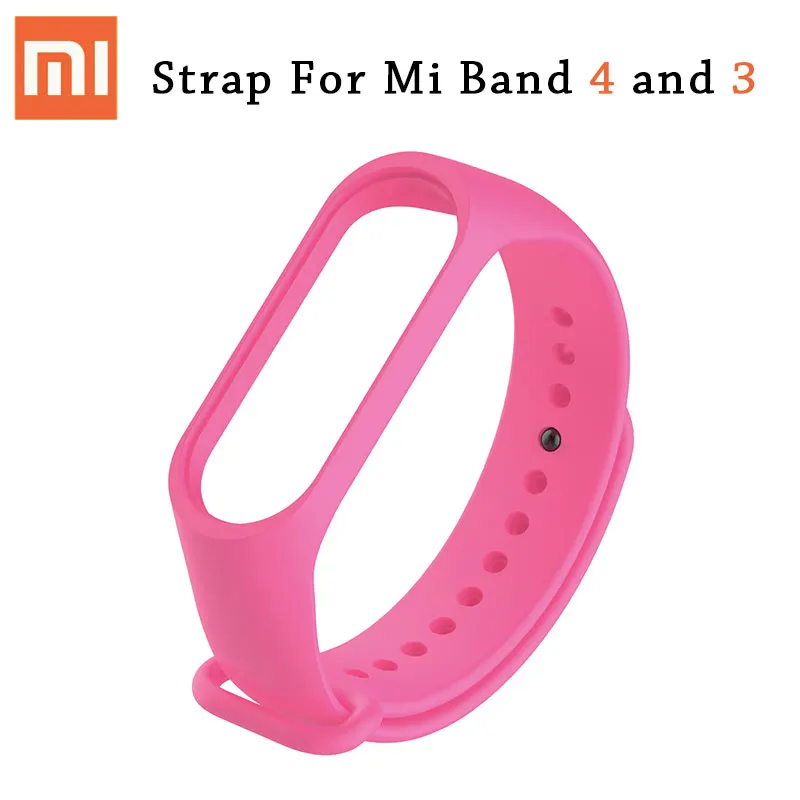 Силиконовый mi Band 3 4 ремешок для оригинальной Xiaomi mi Band 4 mi band 3 браслет часы сменный ремешок на запястье Карлос Корреа аксессуары - Цвет: Pink