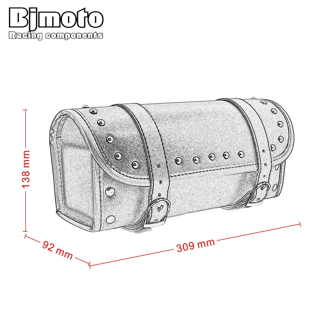 BJMOTO мотоциклетная вилка Форма инструмента мотоциклетный Топ чехол сумка для хранения черная мотоциклетная сумка для путешествий для Harley багажная седельная сумка