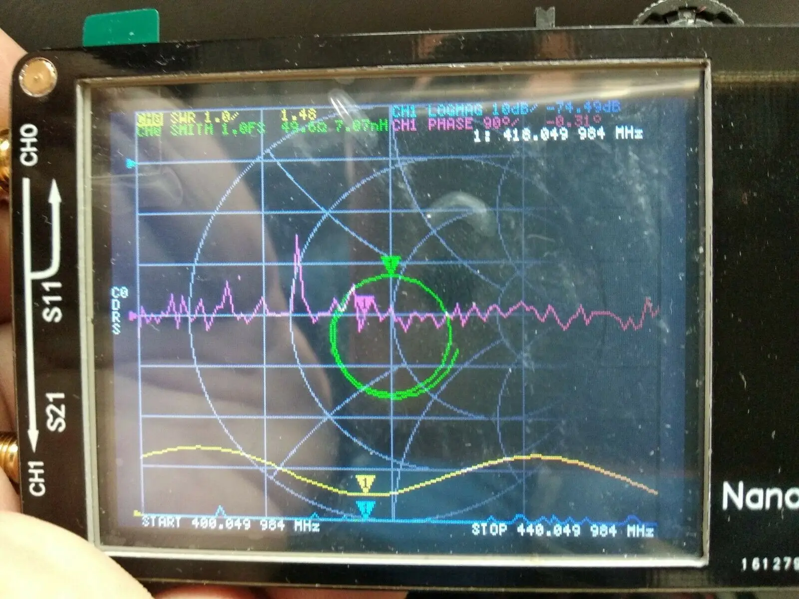 Новый ЖК NanoVNA Векторный анализатор цепей MF HF антенна УКВ, СКВ анализатор стоячая волна встроенный аккумулятор