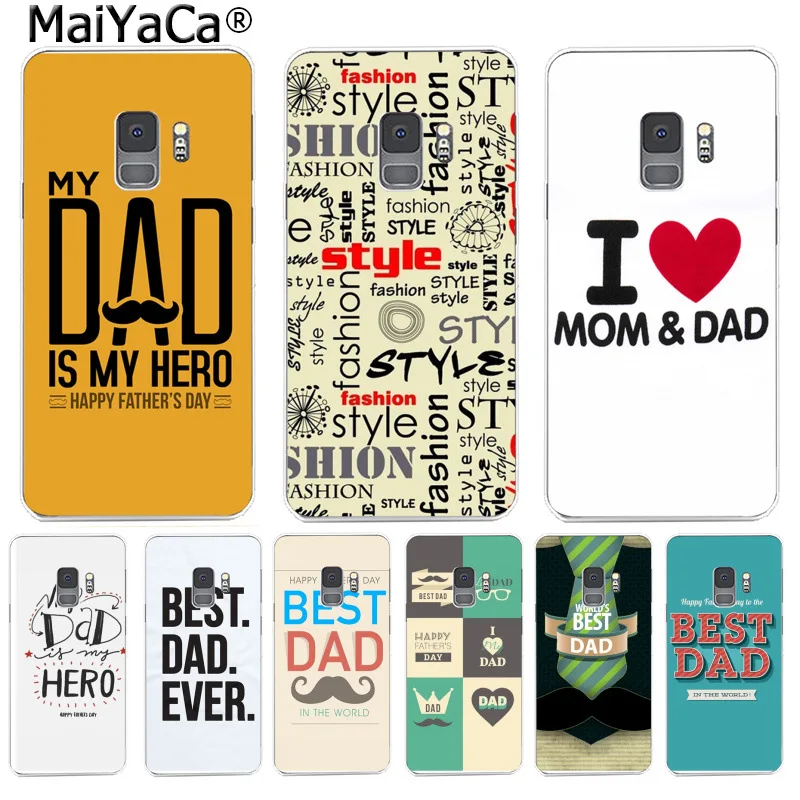 

MaiYaCa I love my best dad Phone Case Ultra thin Soft TPU for Samsung S9 S9 plus S5 S6 S6edge S6plus S7 S7edge S8 S8plus