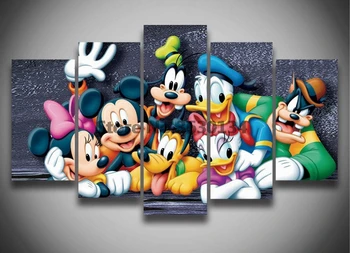 

Cartoon Mouse Duck 5Pcs 5D Full Square/Round Diy Diamond Painting Cross Stitch Pattern Diamond Embroidery Room Decor Gift