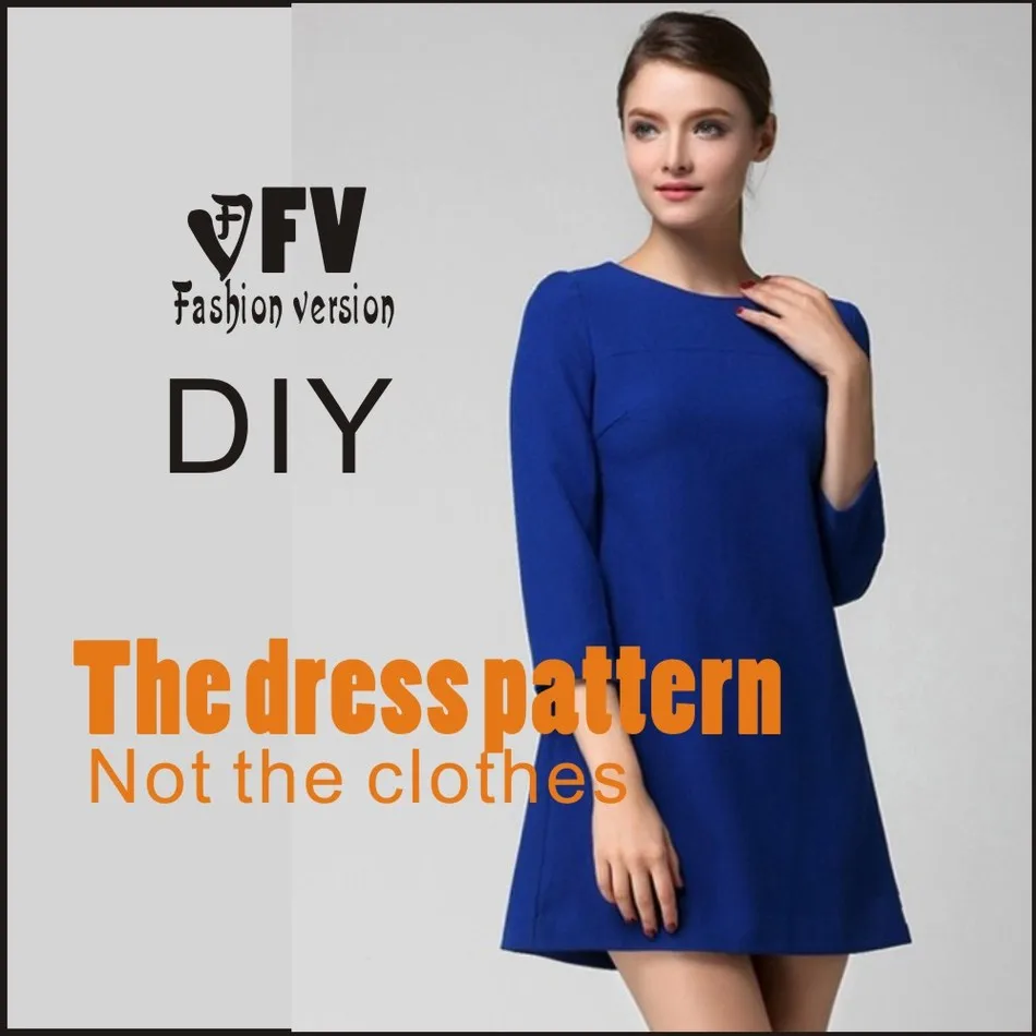 

Dresses Sewing Pattern Template Cutting drawing Clothing DIY ((Not selling clothes)) BLQ- 177