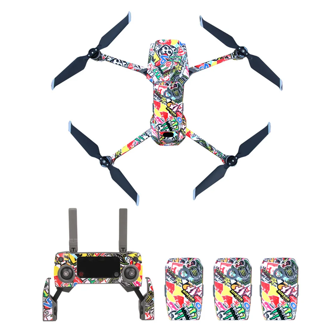 

Fuselage Remote Control Wrap Stickers Waterproof Scratch Proof Skin Decal for DJI MAVIC 2 PRO/ for MAVIC 2 ZOOM Flight RC Parts