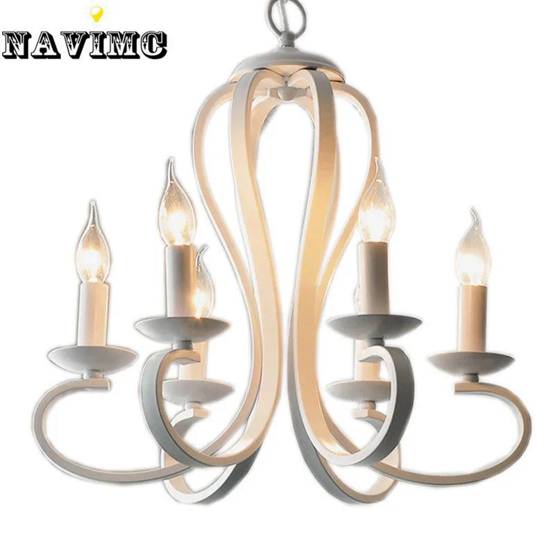 Nordic White Black Wood LED Pendant Lights Kitchen Dining Room Bedroom Coffee House Lighting Fixture Lamp 4 6 Candle Bulbs Wholesale Lights & Lighting