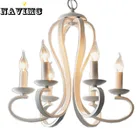 Best Price as low as $112.20 Nordic White Black Wood LED Pendant Lights Kitchen Dining Room Bedroom Coffee House Lighting Fixture Lamp 4 6 Candle Bulbs