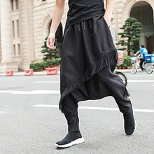 M-2XL! летние шаровары мужские свободные брюки хип-хоп джинсы в стиле хип-хоп тренд брюки