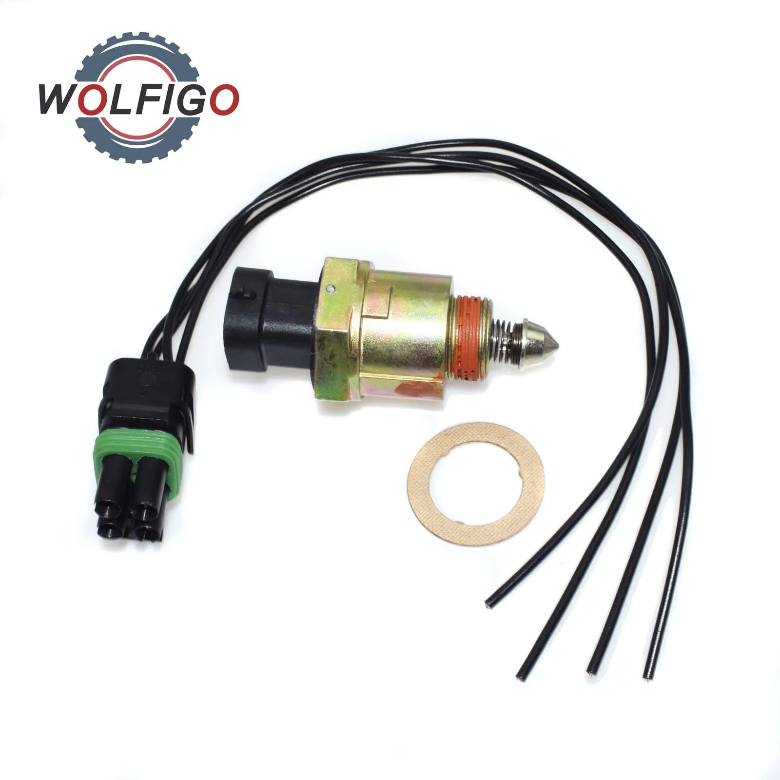 WOLFIGO Air Intake Idle Control Valve With Pigtail Connector For BUICK Chevrolet GMC CADILLAC