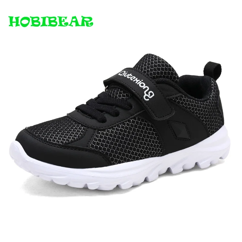 

Spring Children Running Shoes Boys Black Blue Kids Walking Sneakers Breathable Boys Sport Trainers Non-Slip School Boys Shoes