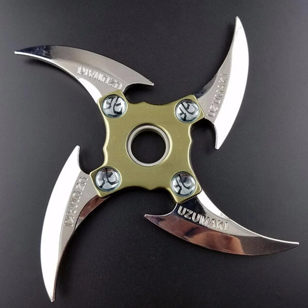 

Peradix Shuriken Turn Darts Fidget Spinner Toy Rotary Tri-spinner Shuriken Dragon Blade Sword in Hand