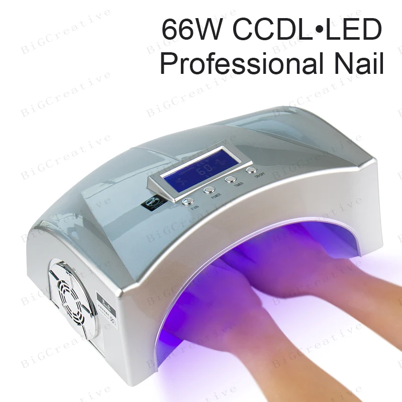 Professional high power 66W double hand foot nail dryer LED+CCFL nail