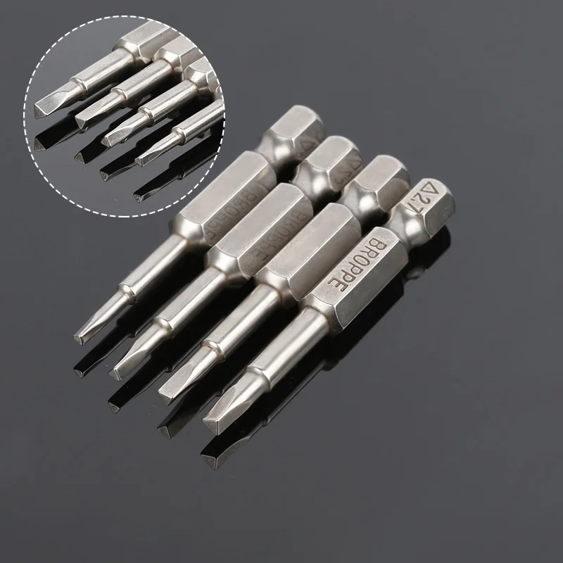 5 Screwdriver Bit Kits Pieces //set Magnetic Triangle Head Bits S2 Steel 1//4 Hex