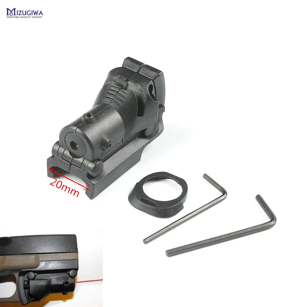 

MIZUGIWA Tactical Hunting 5mw Red Dot Laser Sight Laser Pistol Handgun Rifle Gun for Glock 17 19 20 21 22 23 Hunting Caza