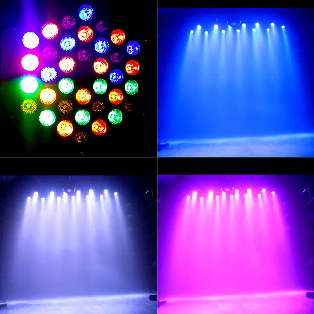 2 шт. Disco/stage/бар 36LED RGB Стробоскоп вспышка лампы с подставкой и dmx Интерфейс