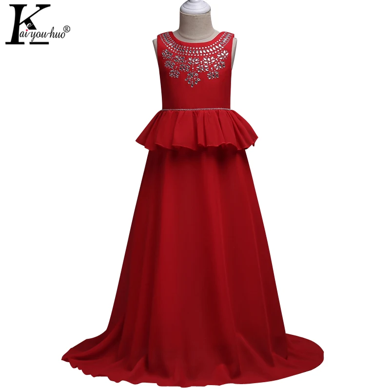 

Children's High Quality Summer Dresses For Girls Clothes Princess Wedding Girls Dress Fashion Christmas Teenager Dress Vestidos