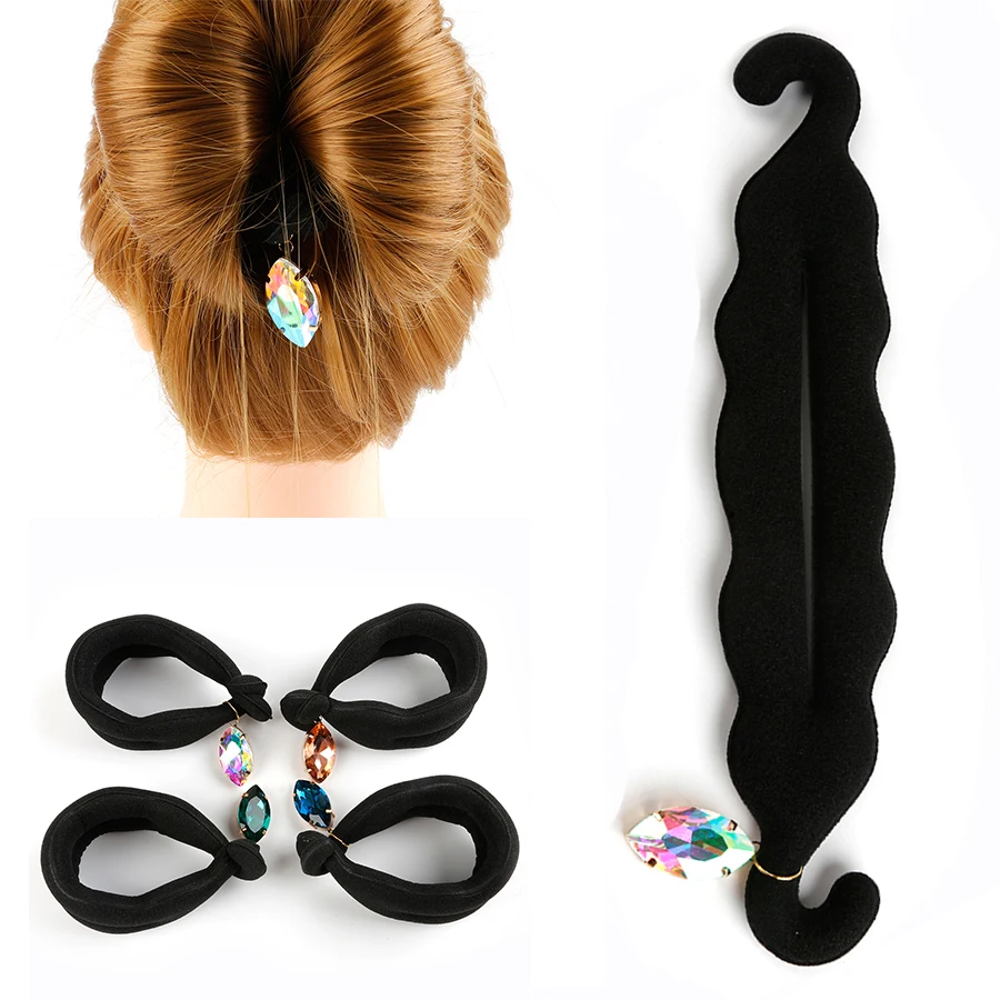 

DIY Hair Braiding Braider Tool Twist Bun Barrette Magic Hair Styling Accessories Hairpin Elastic Hair Clips for Women Headband