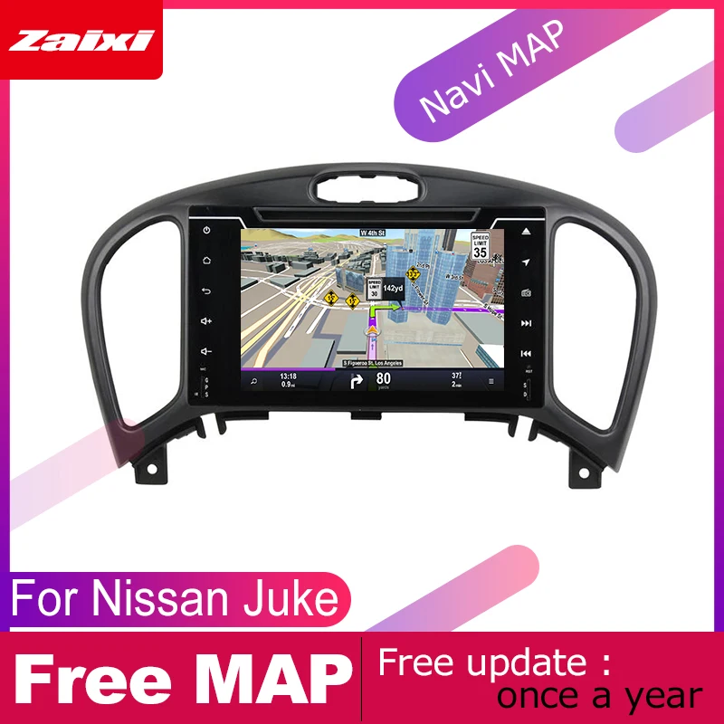 Top ZaiXi android car dvd gps multimedia player For Nissan Juke 2010~2018 car dvd navigation radio video audio player Navi Map 3
