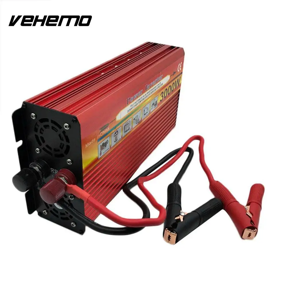 

2018 Power Inverter Portable Solar Inverter Red Power Supply Universal Charger Car Inverter Vehicle