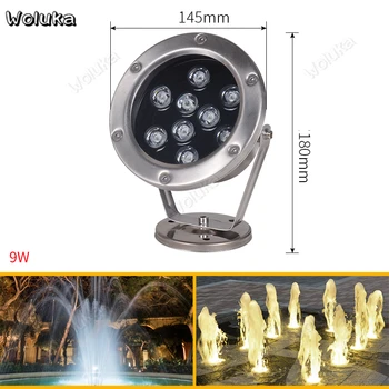 

LED Projection Lamp outdoor Underwater light colorful pool lamp fish pond waterproof spotlight fountain light KST CD05 W01
