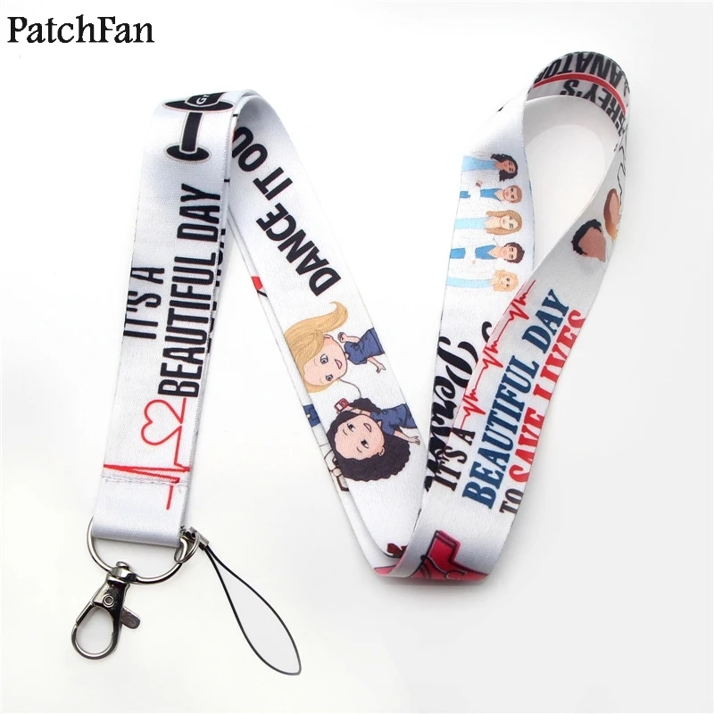 20 шт./лот Patchfan ТВ шоу серая Анатомия брелок ремешок тесьма лента шейный ремень para id держатель телефона ожерелье A1568