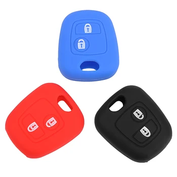 

Key Case for Car Key Cover Silicone Key Protect Bag Key Shell Cover Fob Car-styling For Citroen Xsara Picasso For Peugeot