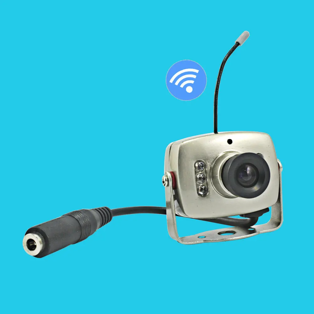 Mini 2.4GHz Wireless Security Micro Camera 1/3" CMOS 380TVL CCTV Camera