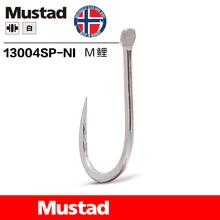 1 упак./лот mustad Рыбалка крюк 13004 Non-Barb крючок 2#9,# морской рыбалки на море, для средних и больших рыб 9-10 шт./упак. рыболовные снасти