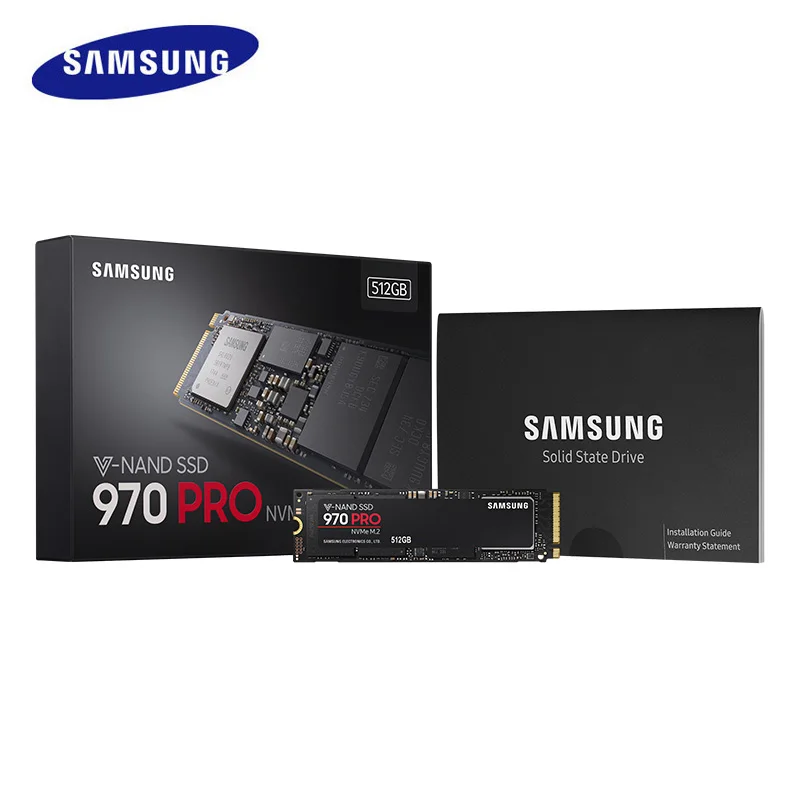 Samsung внутренний SSD 970PRO MZ-V7P512BW 512 ГБ узнать Скорость 3500 МБ/с. M2. 2280 интерфейс твердотельный накопитель для ноутбука/рабочего стола