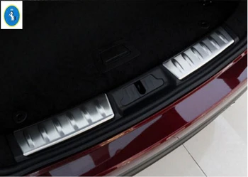 

Yimaautotrims Auto Accessory Rear Bumper Foot Plate Tail Door Sill Guard Protector Cover Trim Fit For Jaguar F-Pace 2017 - 2020