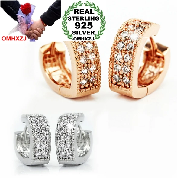 

OMH wholesale Fashion beautiful girl jewelry love Heart Gold silver 925 sterling silver Stud earrings YS70
