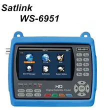 [Подлинный] SATLINK WS-6951 DVB-S/S2 HD цифровой спутниковый искатель спутниковый измеритель FTA С MPEG-2/MPEG-4 и подсветкой