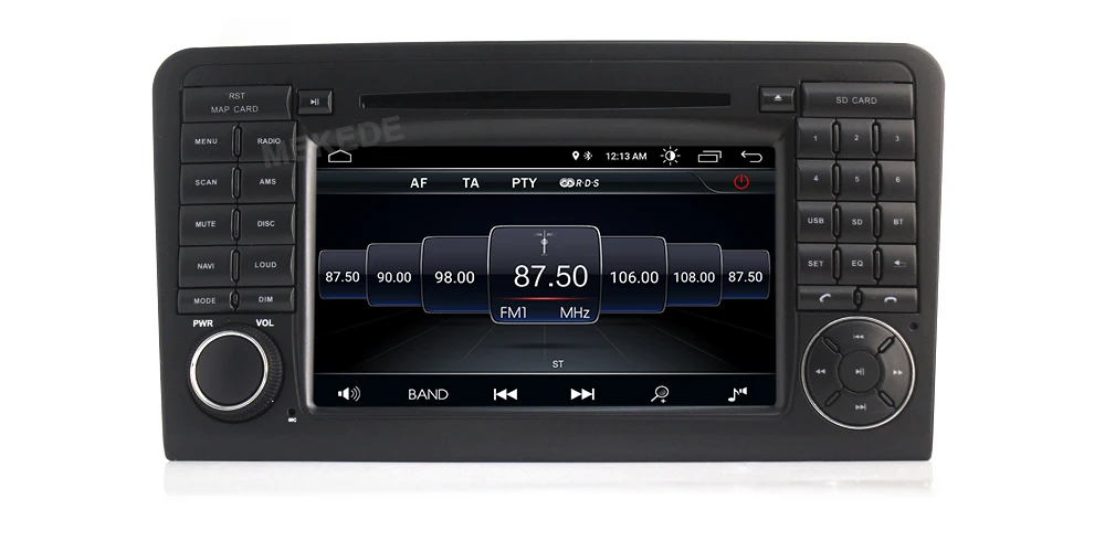 HD 2DIN 1024x600 Android 8,1 Автомобильный DVD плеер для Mercedes Benz класс GL ml W164 ML350 ML500 X164 GL320 GPS стерео радио