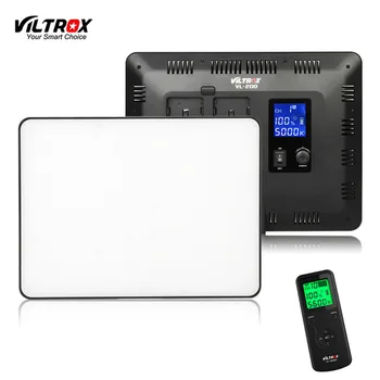 

Viltrox VL-200 Pro Wireless Remote LED Video Studio Light Lamp Slim Bi-Color Dimmable + AC Power Adapter for Camcorder Camera