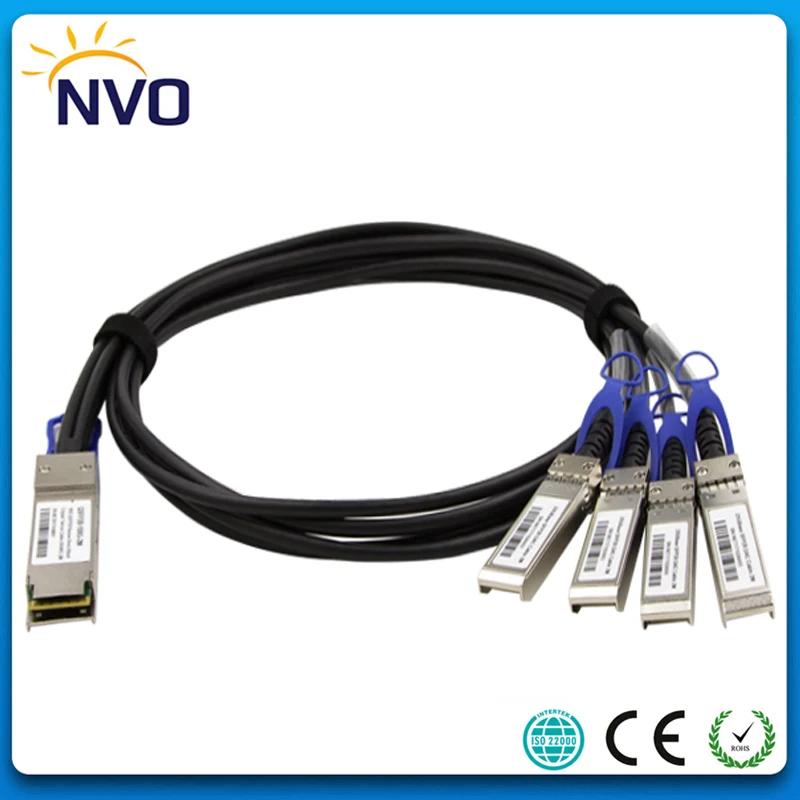 

100Gb QSFP28 to 4SFP28(25G) 30AWG 1M Twinax Copper Cable,100G QSFP28 to 4*SFP28 DAC Passive Direct Copper Cables