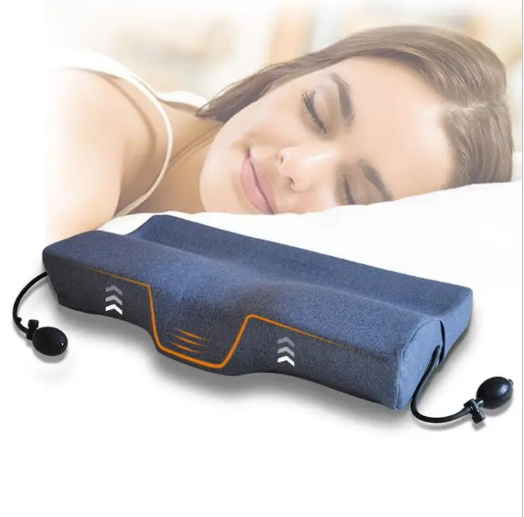 

New Design Inflatable Memory Foam Bedding Pillow Air Chamber Neck Pillow